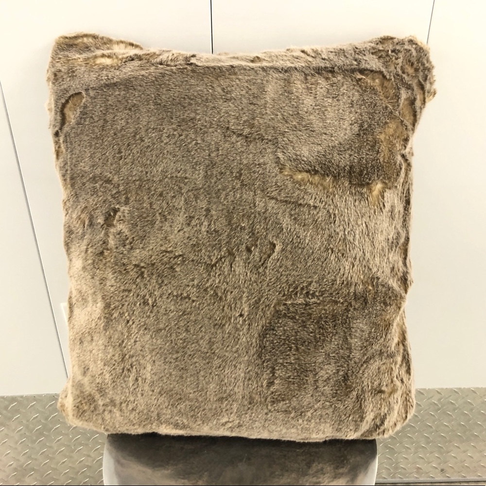 2 Restoration Hardware RH Luxe Faux Fur Pillows